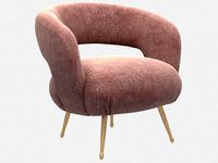 Laurel lounge chair pascal rose by Kelly Wearstler