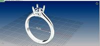 Soliteire 5 mm diamond Size 16mm | 3D