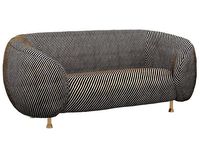 LUCIEN Sofa oblique ebony Kelly Wearstler