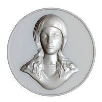 Maria Virgin Cameo Brooche 002 | 3D