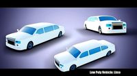 Low Poly Vehicle - Vanilla Limousine