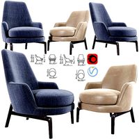 Leda Flexform Armchair Set