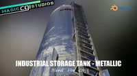 Industrial Vertical Storage Tank - Metallic