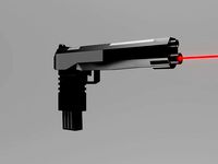 Gun with laser for your game