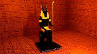 Egyptian god Anubis statue