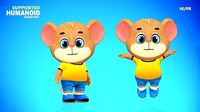 Mouse Rat Rodent Brown Animated Rigged