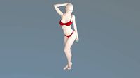 Cute Seductive Girl 2021 rigged ready For Animation and Game