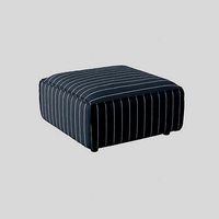 Tyson Modular Ottoman blue upholstery