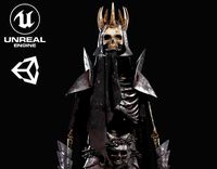 Skeleton Warlord - Game Ready