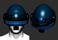 helmet high poly sculpt 3d printable ver 7 3D model