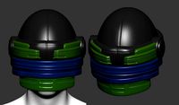 helmet high poly sculpt 3d printable ver 7 3D model
