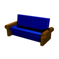 Sofa 2x 3D Model