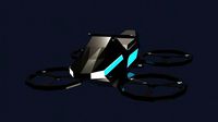 Lowpoly Hoverbike Comic Style
