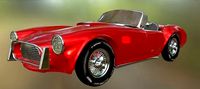 Red Ford Shelby Cobra 1960s