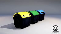 Street recylcing container