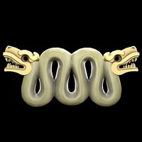 Aztec Aspid Lowpoly
