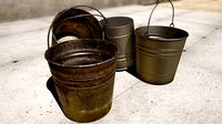 metal bucket - PBR Game-Ready