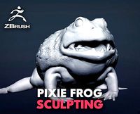 Pixie Frog Sculp