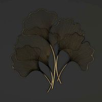 Gold Gingko wall decoration