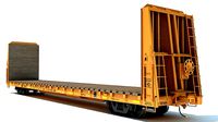 Bulkhead Flat Rail Car