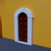 Low poly door 1 Cartagena