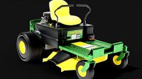 High Poly Riding Lawnmower