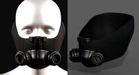 Gas mask helmet 3d model military combat fantasy