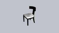 Armless Klismos Chair
