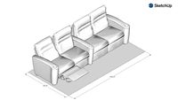 Salamander Designs Seating - Talia Style - Configuration 16
