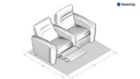 Salamander Designs Seating - Talia Style - Configuration 03