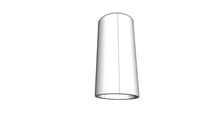 Plafon de Sobrepor Tubular com LED Integrado