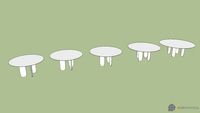Mesa de jantar U redonda - Jacqueline Terpins