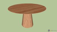 Mesa de jantar Volta carvalho 120 - Guilherme Wentz