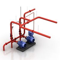 Pumping station 3D Model