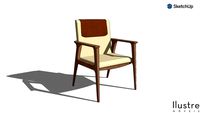 Cadeira Fritz com braço 62x59x86 - Coleção 532