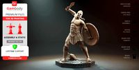 Odyssey Spartan Warrior 3D Printing Figurine | Assembly