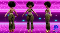 Model girl morena afrodisco rigged 2