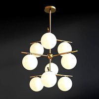 Sphere Stem 9 Light Chandelier Westelm