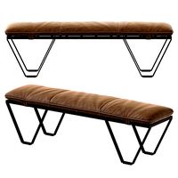 Nik Leather Bench
