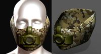 Gas mask protection futuristic technology fantasy