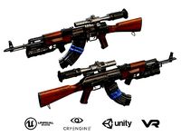 AK-47 with PSO-1 and GP-34