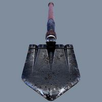 German sapper shovel WW2 3d model