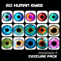 60 HUMAN EYES PACK TEXTURE