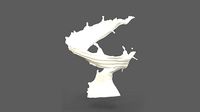 3D Milk Splash