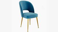 Swell Modern Upholstered Curved Dining Room Chair TOV