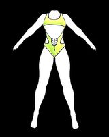 Woman sporty  swimsuit