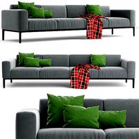 Sovet Slim 4-seater sofa