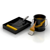 Painter set 3D Model