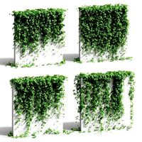 Wall with grape leaves - 4 models