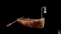 Old boat for game